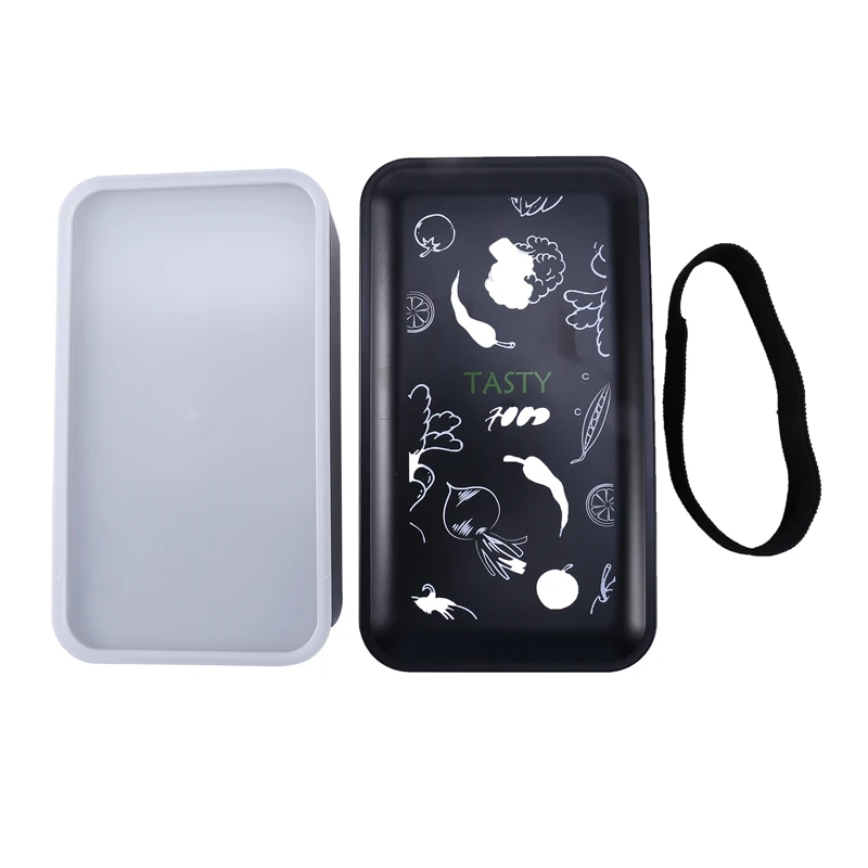 1200ML Lunch Box Double Deck with Dinnerware and Tote Bag Bento Student Workers Food Storage | Дом и сад