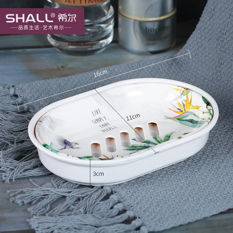 

Shall/Hill Soap Box INS-Style Double Layer Water Draining 9105 Melamine Paper With Patterns 7455 Soap Box Creative Cute