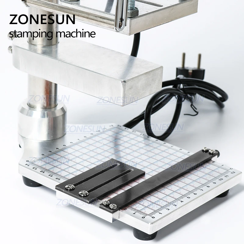 ZONESUN с рабочей пластиной/весы машина для горячего тиснения фольгой выбивает