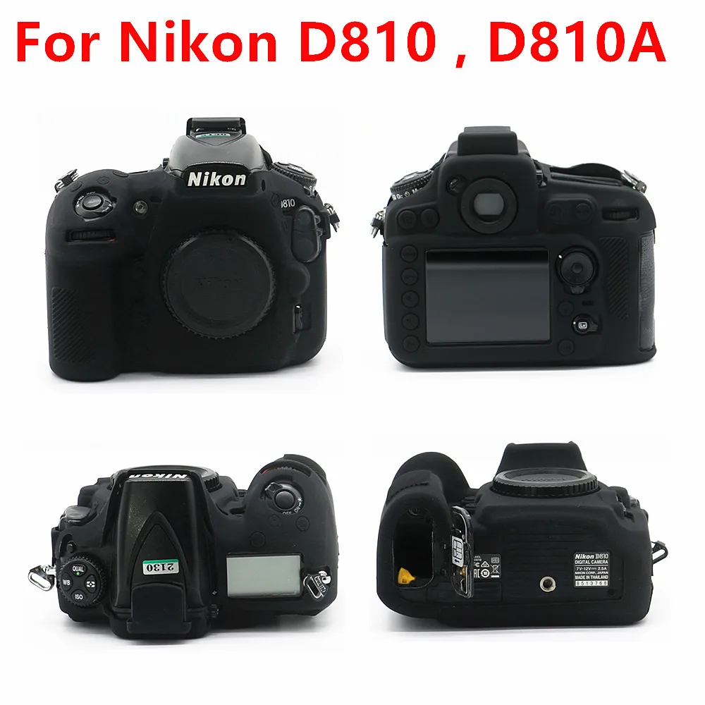 실리콘 갑옷 스킨 케이스 커버 DSLR 카메라 가방 Nikon Z6II Z7II Z6III D850 D780 D750 D600 D610 D5200 D7100 D7200 D810 D810A