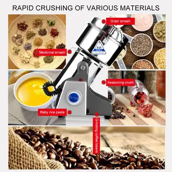 

New 800g Dry Food Grinder Grains Spices Hebals Cereals Coffee Mill Grinding Machine Gristmill Home Medicine Flour Powder Crusher