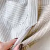 Spring Summer Kids Casual Trousers Cotton Striped Children Harem Pants Pure Color Baby Boys Girls Pants Pockets Clothes 4