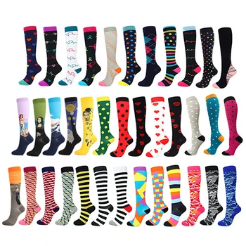 

28 Styles Compression Socks Men Women 30 Mmhg Knee High Medical Edema Diabetes Varicose Veins Marathon Running Sports Socks