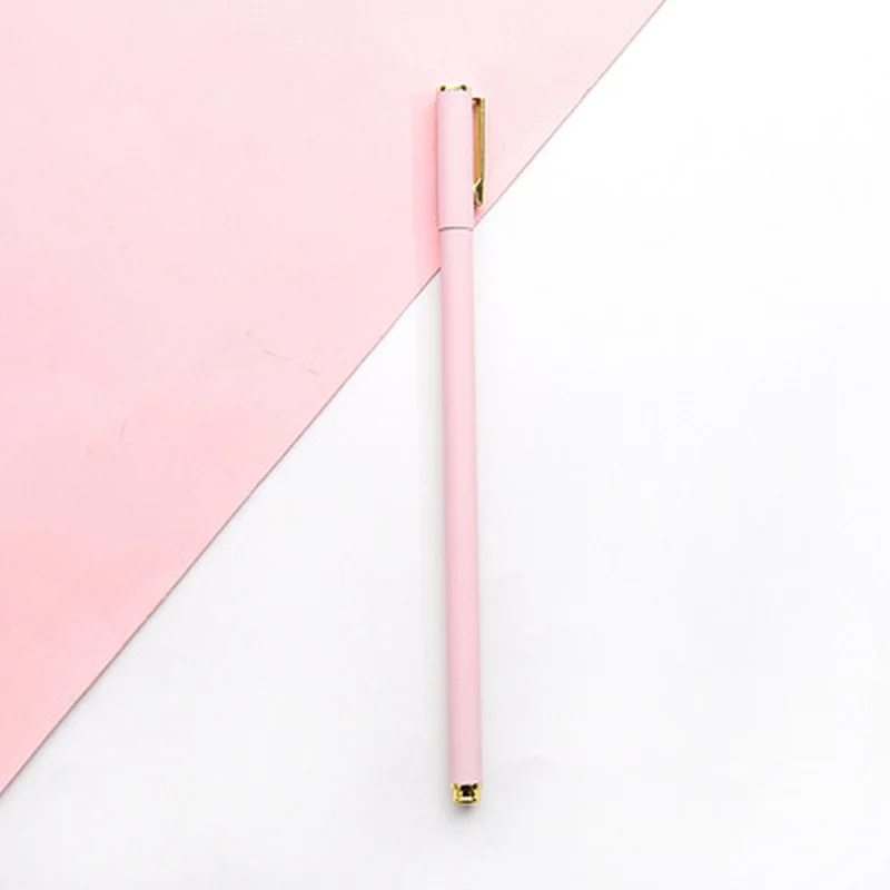 Симпатичные 0 5 мм металлический гелевые ручки для школы письменные поставлять