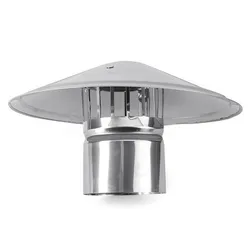 Chapeau de cheminée robuste et Durable en alliage de Zinc en forme de champignon, pour tuyau de poêle, 4/6/8 pouces 
