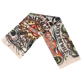 

LJL-Heart Skull Stretchy Temporary Tattoo Arm Sleeve Stocking for Child