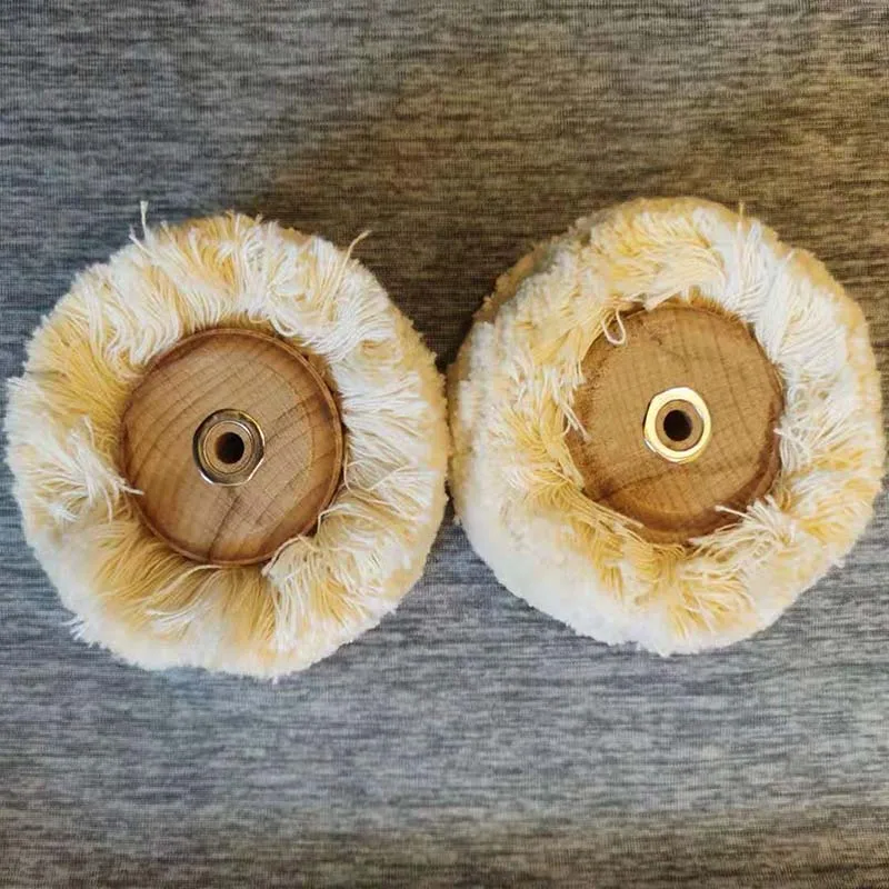 

2pcs Dental Lab Laboratory Drill Brush Cotton Buff Diameter 100mm Consumable Latch Polishing Wheel Rotary Tools Wool Goat