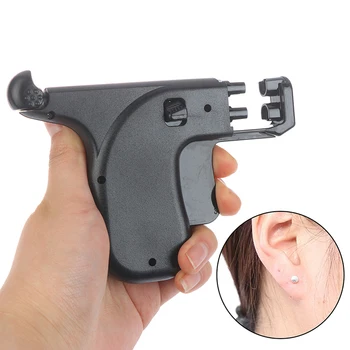 

Professional No Pain Safety Ear Piercing Tool Double Pistol Plug Stud Earrings Tool Ear Piercing Body Jewelry
