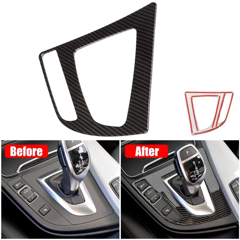 

Carbon Fiber Car Stickers Auto Center Control Gear Shift Panel Cover Trim Frame for BMW 3 Series F30 GT F34 2013-2018