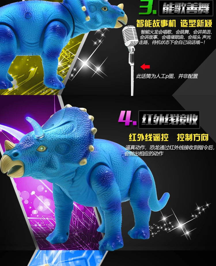 Детская игрушка динозавр электрические игрушки животные модель дистанционного управления T-Rex Экстра большой унисекс Shantou игрушка в подарок