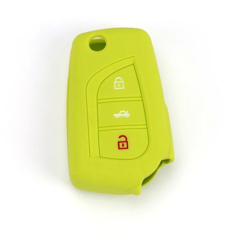 Car Key Case Cover Holder Protector For Toyota Corolla Auris Avensis Verso Yaris Aygo 2015 Camry RAV4