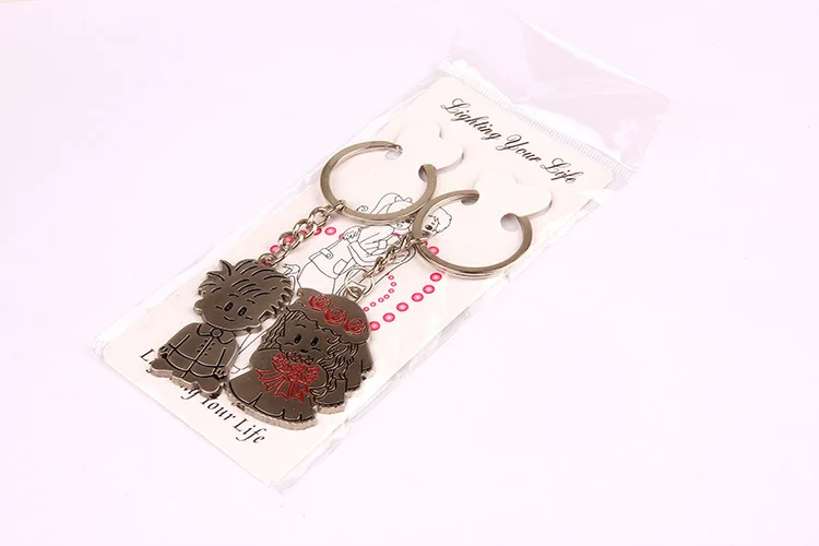 Teacher's Day Gift Couples A Pair of Buckles Creative Gifts Alloy Key Ring Variety Style Can Be Mixed Batch