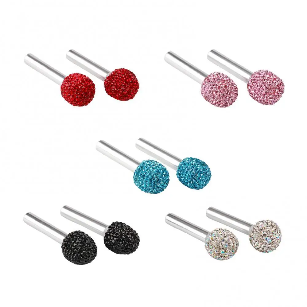 50% Dropshipping!!2Pcs Universal Shiny Rhinestones Car Door Lock Knob Pull Pins Vehicle Interior | Автомобили и мотоциклы