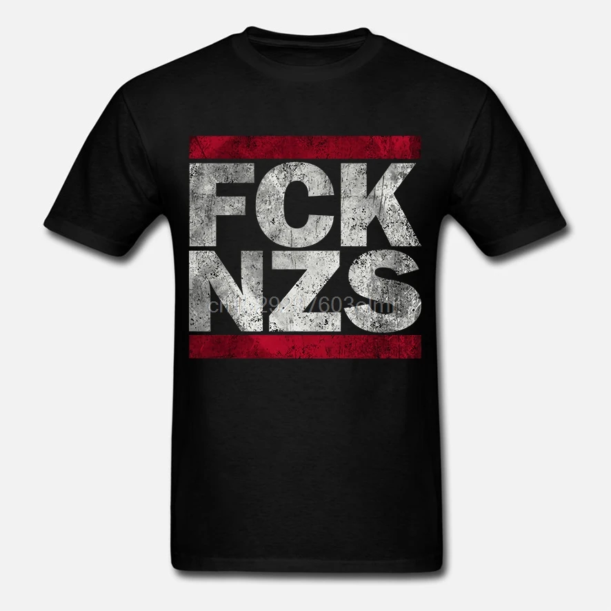 Fck-Nzs-T-Hemd-Anti-Nazis-Spa-Hemd-Koexistieren-демонстрация-Fluchtlinge-Harajuku-топы-Mode-Klassische-Einzigartige |