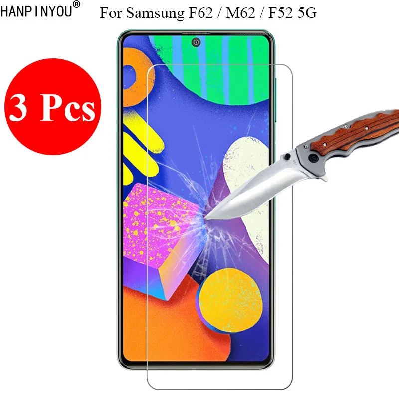 

Защитное стекло для Samsung Galaxy F62, M62, F52, 5G, 3 шт./лот