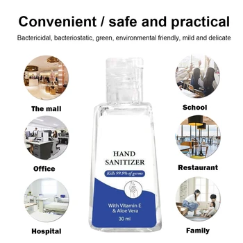 

30/60ml Portable Hand Gel Hand Sanitizer Anti-Bacteria Moisturizing Hand Soap Disposable Hand Sanitizer