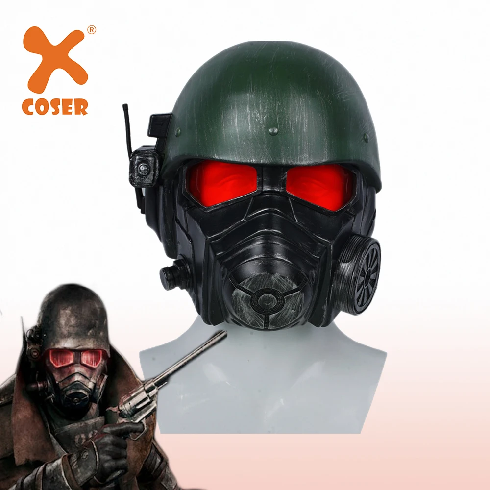Мужской костюм для косплея XCOSER Fallout 4 шлем рейнджера Полный головной убор