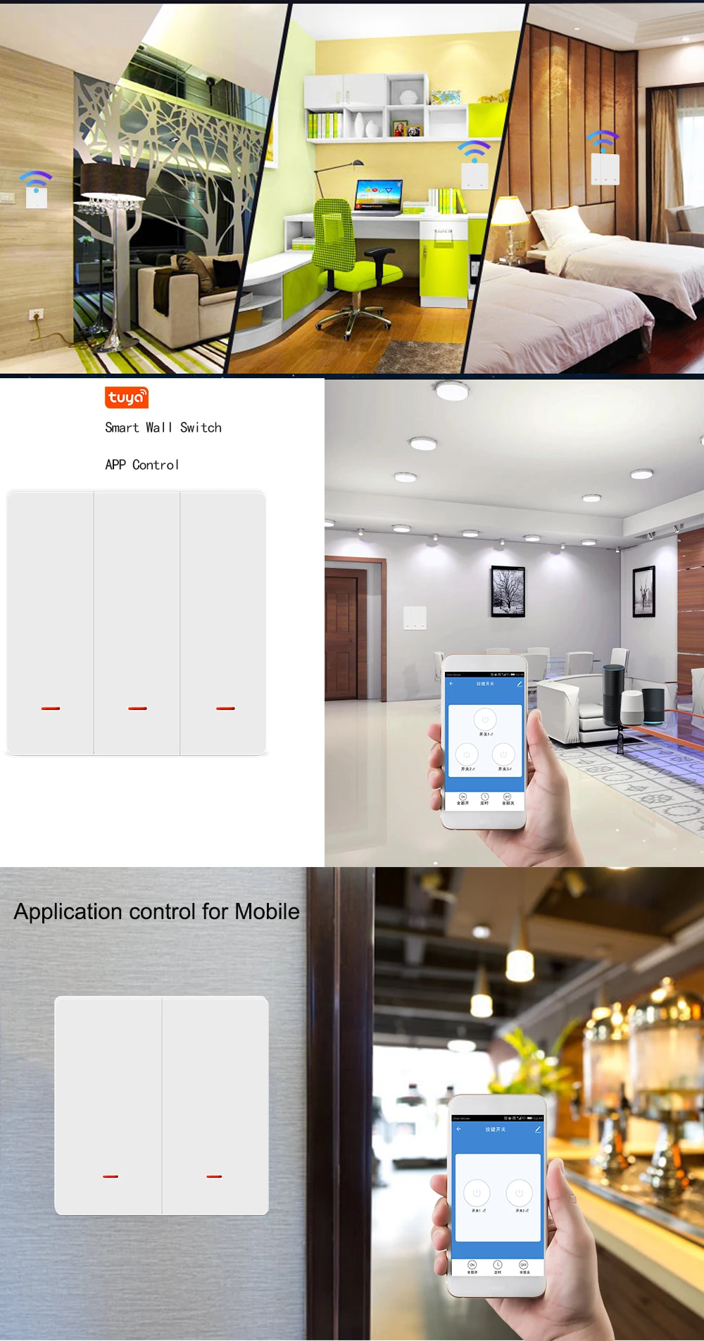 Jinvoo умный переключатель Zigbee, умный сенсорный светильник, Переключатель ЕС Alexa, приложение Google home, пульт дистанционного управления, питание от Tuya