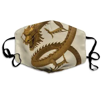 

Face Mask 3D Model Chinese Dragon Amazing Cycling Half Face Earloop Face Mask for Woman