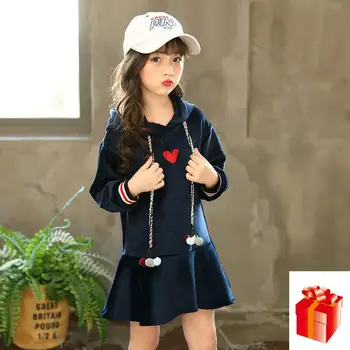 

Girls Long Sweater Autumn and Winter Clothing 2019 New Korean Embroidery Gold Velvet Plus Velvet Sweater Dress Princess Dress