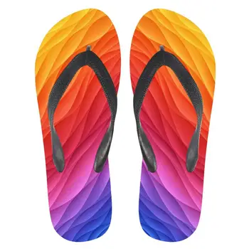 

New product launch new trend yellow gradient colorful men's fashion handsome and comfortable casual rubber beach flip flops