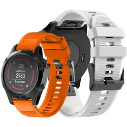 26 22 20 мм ремешок для часов Garmin Fenix 5X5 5S Plus 3 3HR D2 S60 gps часы Быстрый выпуск силиконовый мужской спортивный наручный браслет ремешок