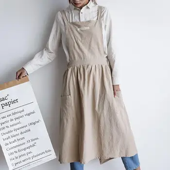 

Gardening Kitchen Accessory Cleaning Aprons Woman Adult Bib Aprons Kitchen Apron Pocket Chef Cafe Cooking Adjustable Bar