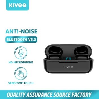 

KIVEE TWS Bluetooth Wireless Headphones With Mic Waterproof Earphones HIFI Headsets Gamer For iPhone Xiaomi oppo auriculares