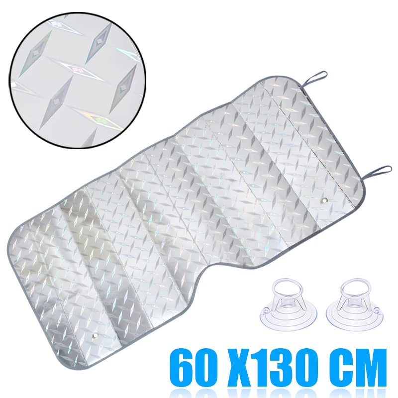 

Mayitr 1pc 60X130CM 5 Layers Auto Sun Shade Covers Reflective Car Windscreen UV Visor Protector for Car Exterior Accessories