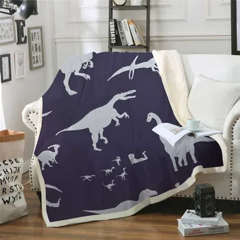 

Sherpa Plush Throw Fleece Blanket Original style Holiday Animal Cover Travel Boy Bedding Outlet Velvet Bedspread Couch Quilt