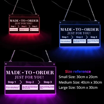 

Personalized / Custom Multi-color LED Lighting Wall Art Electronic Lighted Signs Advertisement Hanging Board Night Light Lamp