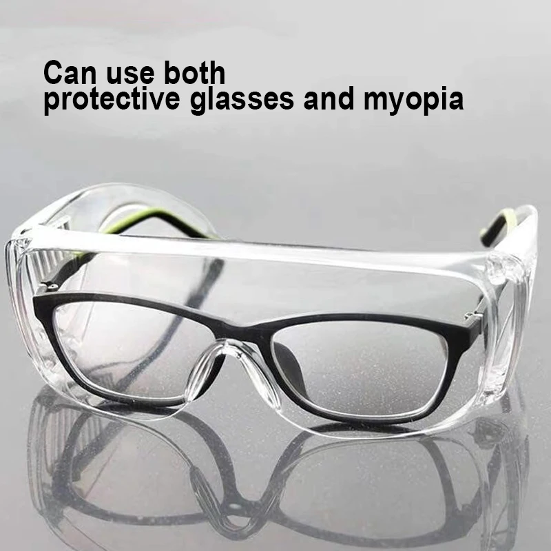 

Clear Transparent Safety Goggles Eyes Shield Protective Glasses Anti Infection Splash New GV99