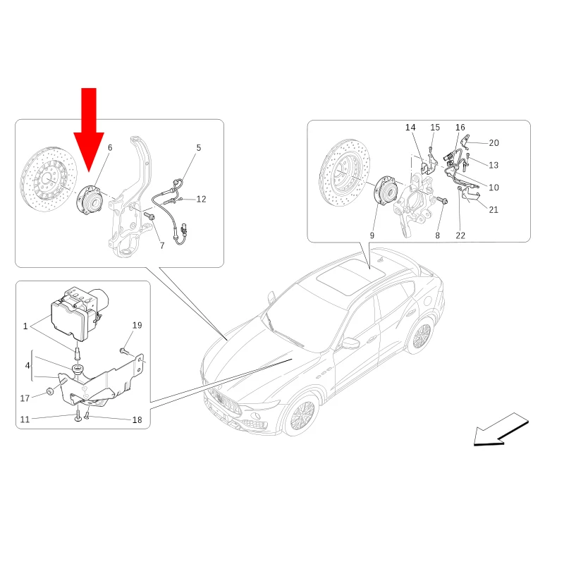 Maserati Levante 2017 2018 2019 OEM         670034381