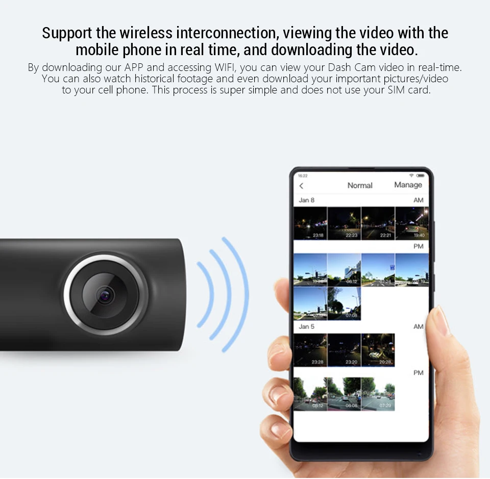 70mai Dash Cam 1S Car DVR Wifi 1080P HD Night Vision G-sensor Vehicle Camera Video Recorder English Voice Control Car Monitor reversing camera mirror