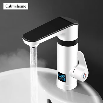 

Instant Electric Water Heater Faucet Kitchen Quickly Heating Tap with Temperature Water Heater Display Hot Cold Dual-use 220V