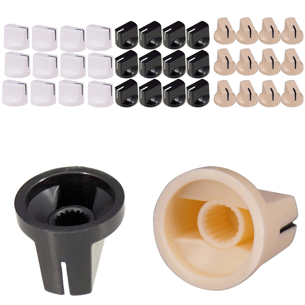12 Pcs Guitar Volume Control Top Hat Knobs for Electric Guitar