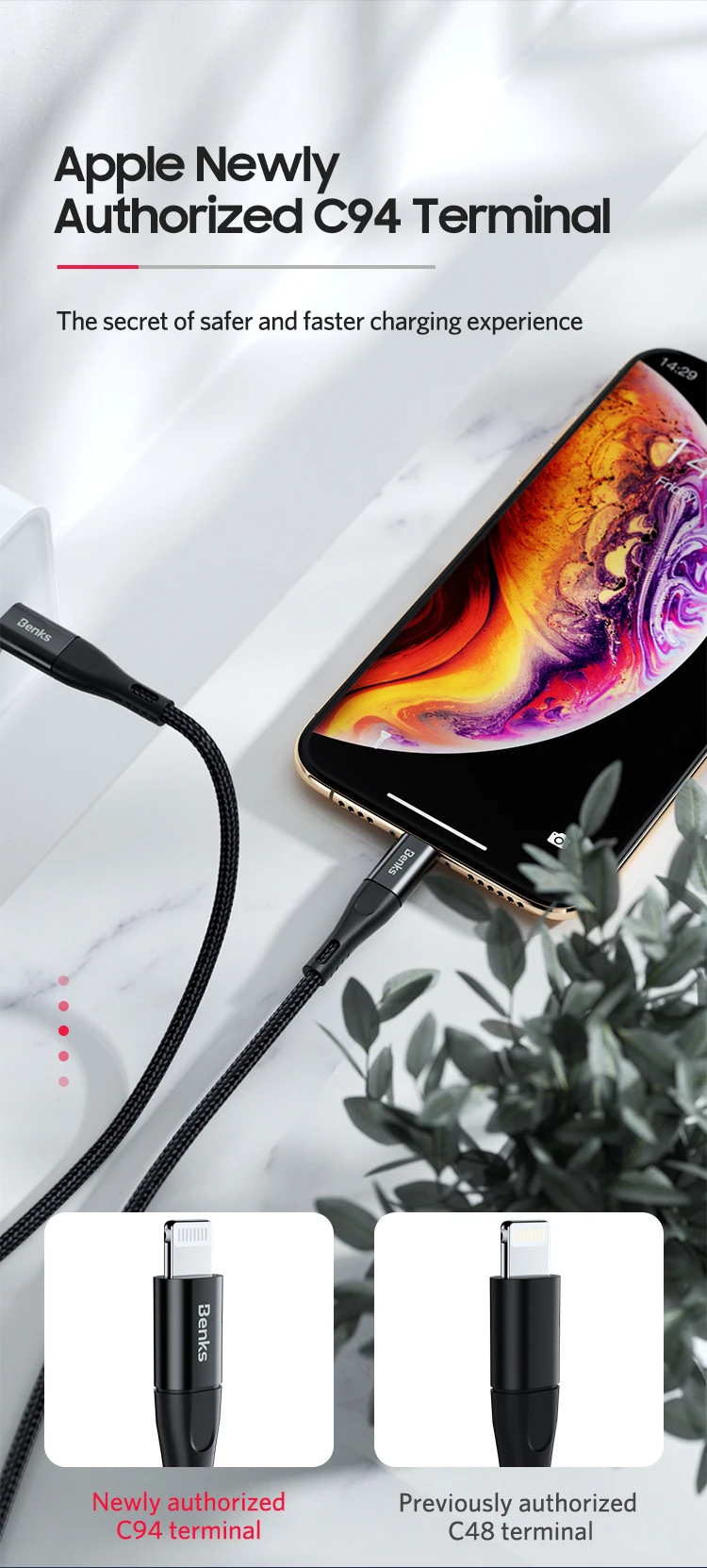 MFI usb c к lightning зарядный кабель для iPhone xs max xr 8 7 6s plus apple ipad pro быстрое зарядное устройство pd кабель короткий 0,25 м