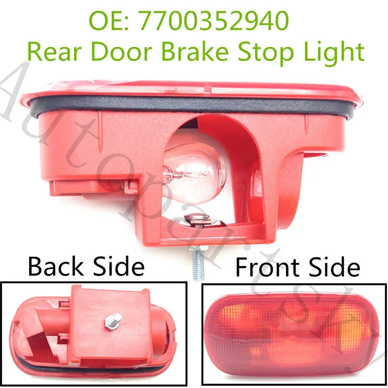 

[ With Bulb ] 3th Brake Stop Light Lamp 7700352940 For Renault MASTER II for NISSAN INTERSTAR for OPEL MOVANO Car Light Assembly