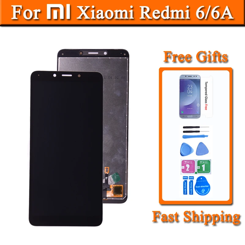 

5.45 inches Screen For Xiaomi Redmi 6 LCD Touch Screen Digital Panel Replacement For Redmi 6A Display Assembly Phone Part