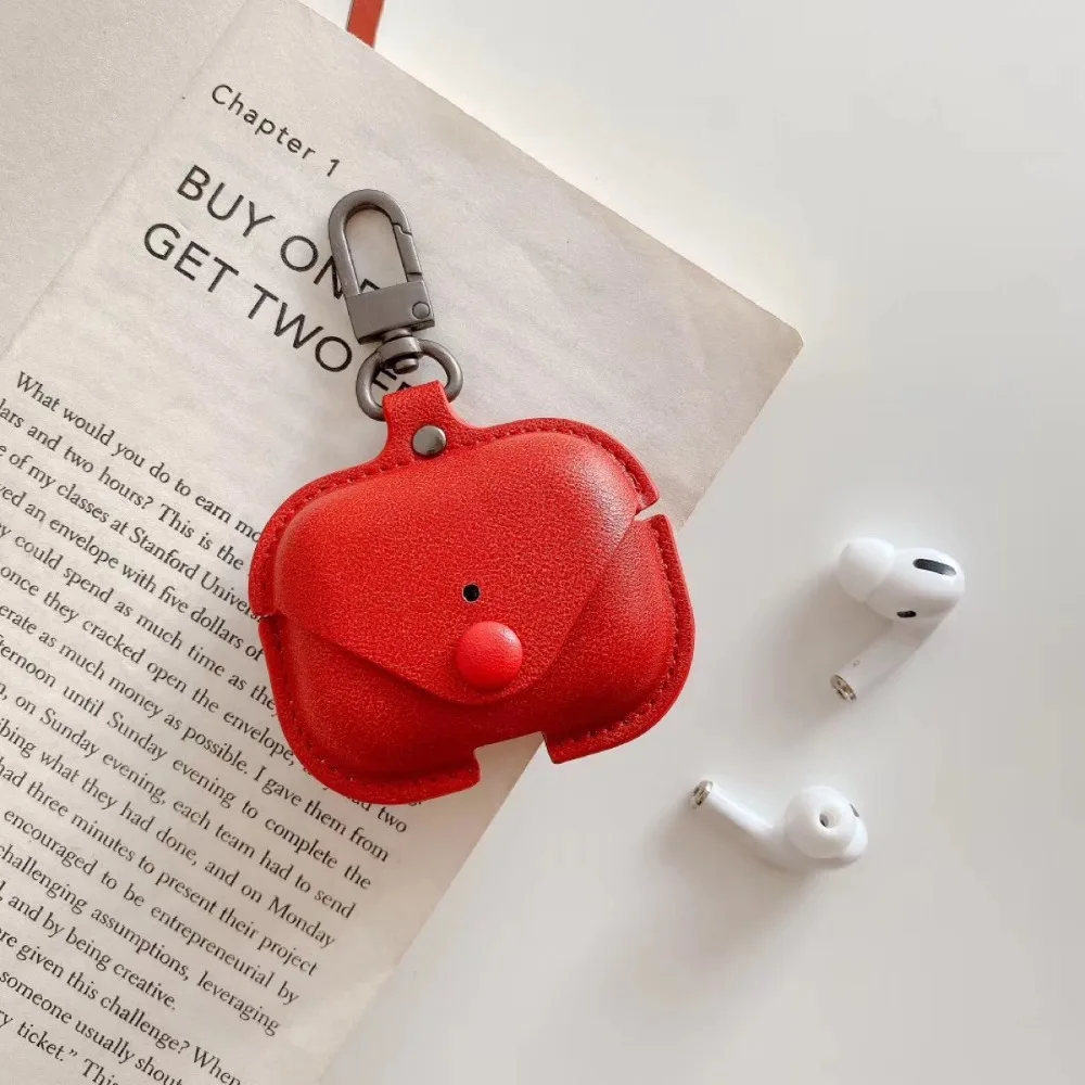 Мягкий чехол для Apple Airpods Pro, аксессуары для iPhone AirPods 3, чехол для ключей, роскошная кожаная сумка для хранения, чехол для наушников, брелок