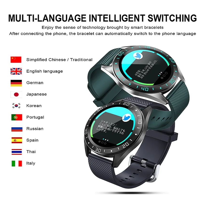 Smart Watch Fitness Tracker Men Women Wearable Devices Smart Band Heart Rate Monitor ECG Detection Smart Bracelet