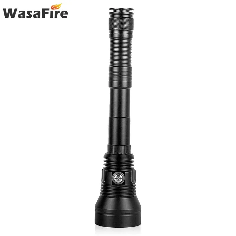 Waterproof XHP70 Underwater Lanterna 6800LM 5 Modes Scuba Flashlights Portable 18650 Dive Torch Camping Light with Car Charger