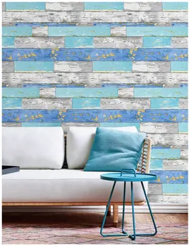 

1M/3M/6M Peel and Stick Wood Plank Wallpaper Vinyl Self Adhesive Wall Paper Design for Walls Living Room BedRoom Home Decoration