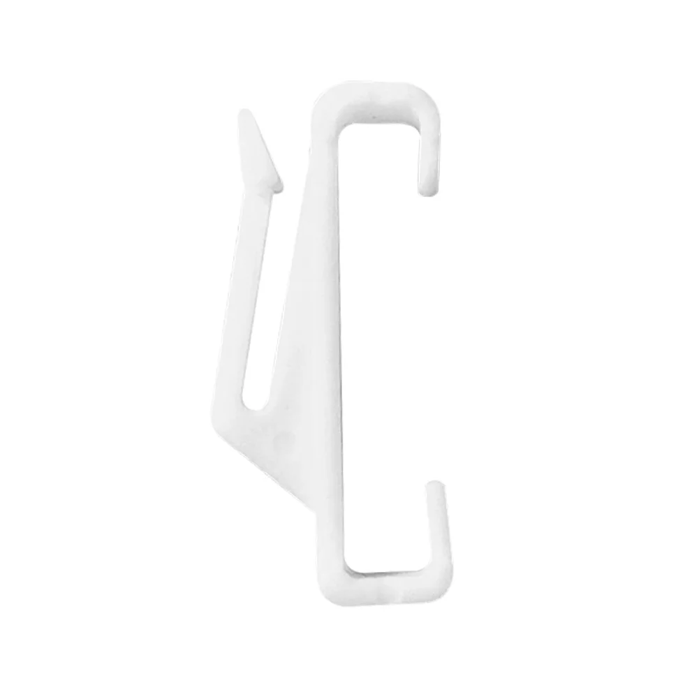 

50PCS Glide White Drape Curtain Hooks Glider Rail Track Runner Sologlide