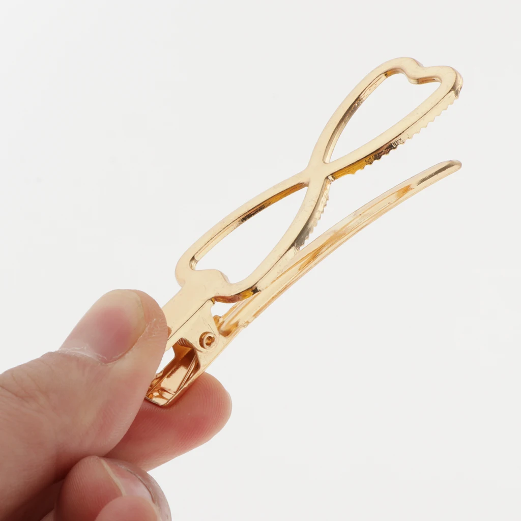 20 pcs Sexy Lady Hair Pin Golden Heart Hair Clip Girl Friend Dating Jewelry