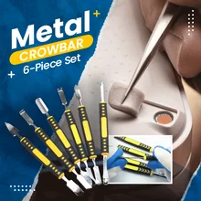 Kit de ferramentas de reparo de abertura de metal para o telefone móvel barra de alavanca de metal conjunto de 6 peças de metal pequeno spudger pry