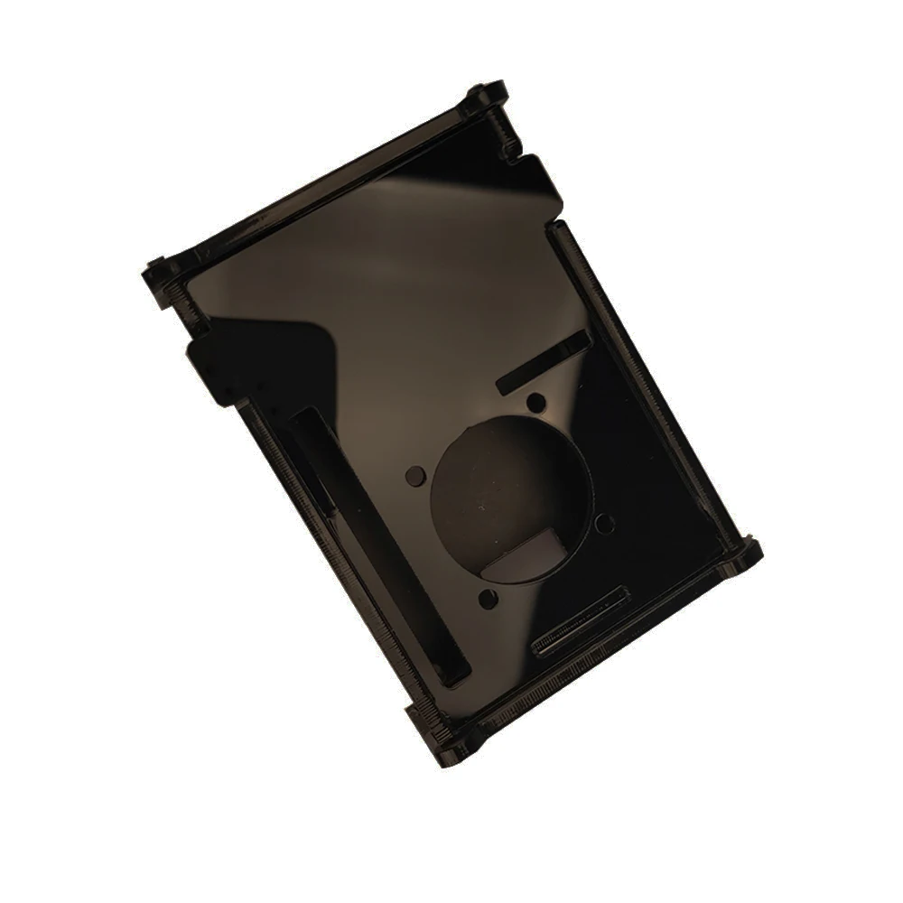 

For Raspberry Pi 2 Acrylic Case Sheet With Fan Hole Enclosure Case Housing Protecting Cover Shell Black Box For Raspberry