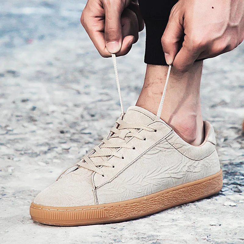 Мужские повседневные туфли натуральная кожа на шнуровке плоская подошва