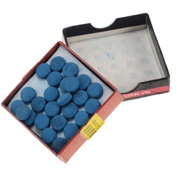 

50 Pieces Durable Standard Billiard Snooker Pool Cue Tips Cue Pool Stick Replacement Tips With Box