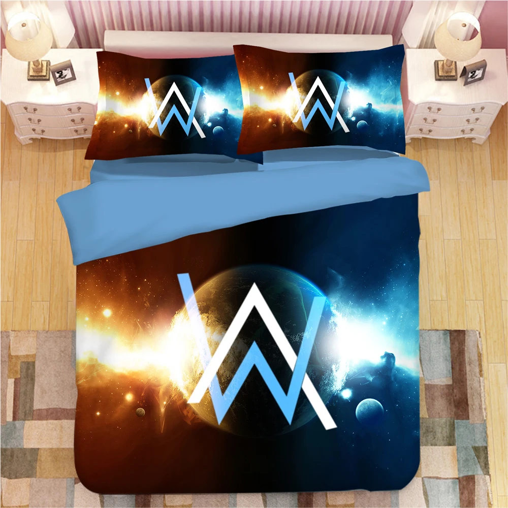 Alan Walker Комплект постельного белья, пододеяльники, наволочки AW, постельные принадлежности, набор постельного белья s, постельное белье(без простыни